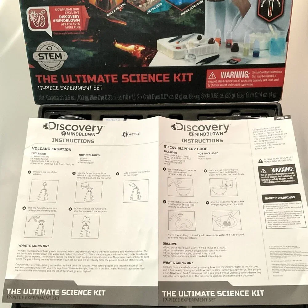 NEW DISCOVERY™ MINDBLOWN ULTIMATE SCIENCE EXPERIMENT 3 IN 1 KIT, STEM LEARNING